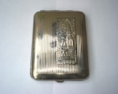 SALE Vintage metal cigarette case, holder from USSR, Moscow