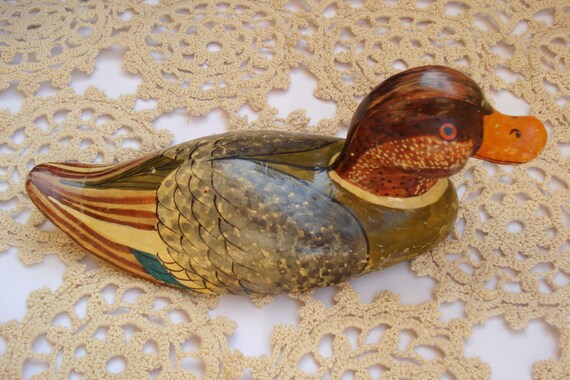 Wooden Vintage Duck /Home Décor/Duck Décor/ Wooden Duck/Hand Painted/Wood Carved Duck/ Great Gift/5s Wooden Vintage Duck /Home Décor/Duck Décor/ Wooden Duck/Hand Painted/Wood Carved Duck/ Great Gift/5s