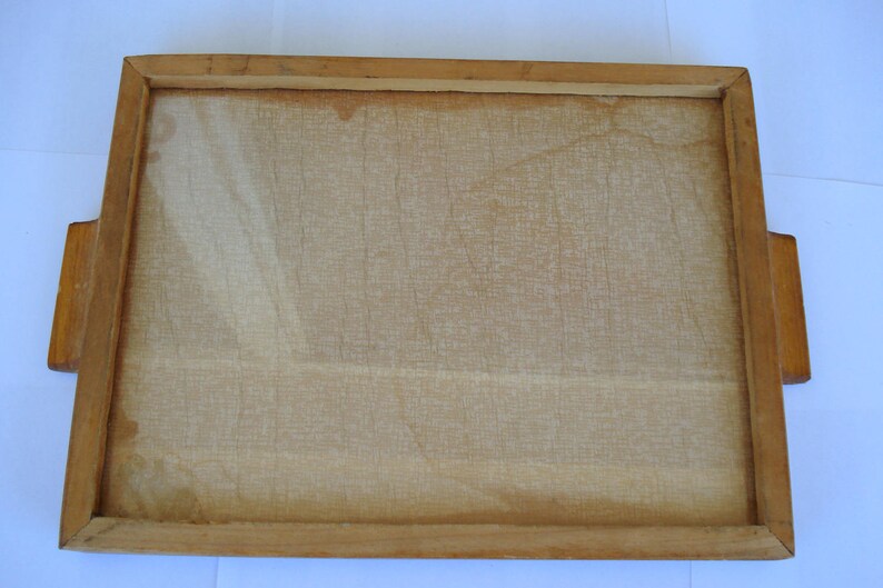 Vintage Wooden Tray Rustic Wooden TrayHome Kitchen Tool Square Serving Tray1980s