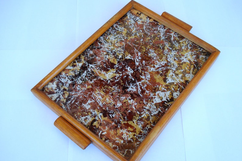 Vintage Wooden Tray Rustic Wooden TrayHome Kitchen Tool Square Serving Tray1980s