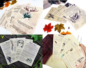 Bestiary Complete Part 1: Witch Hunter White Wolf Sets 1-6 ONLY - Drowner, Succubus, Leshen, Foglet, Siren - Witch Myth Creature Legend