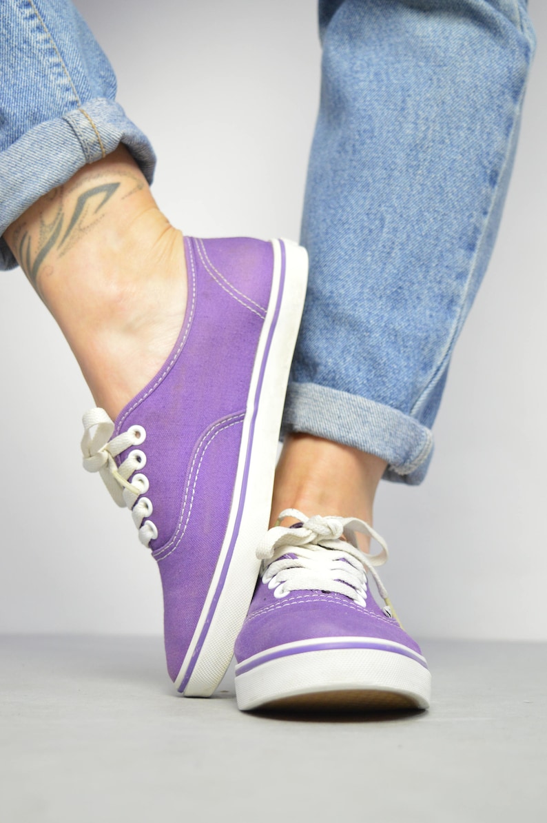 Vintage 90s Vans Purple Skate Shoes Trainers Sneakers | Etsy