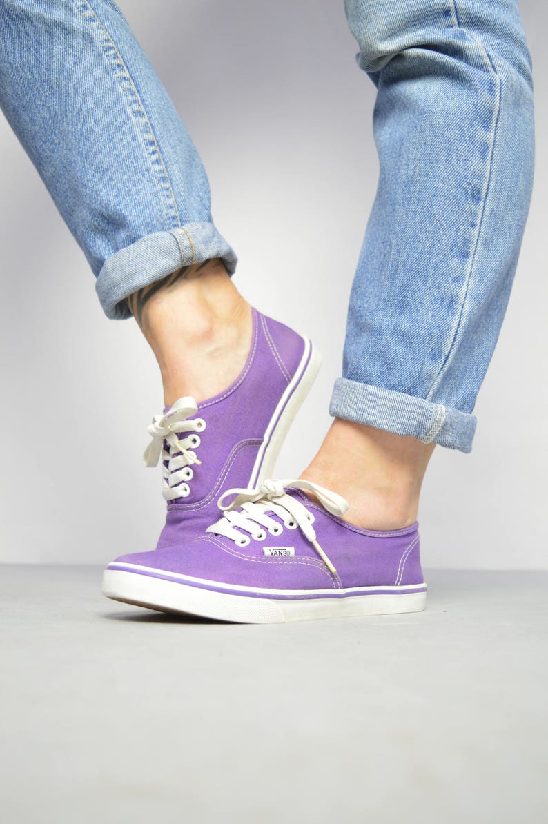 purple vans trainers