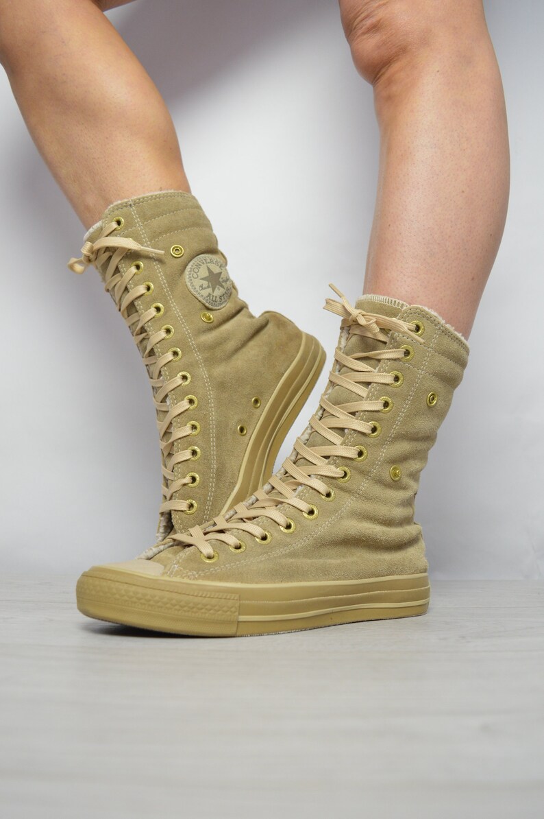 sherpa lined converse high tops