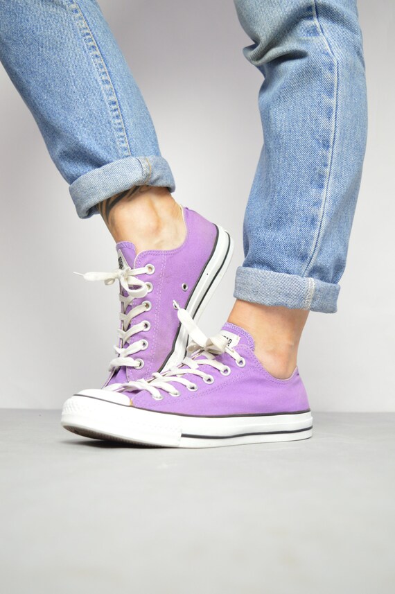 converse ox purple