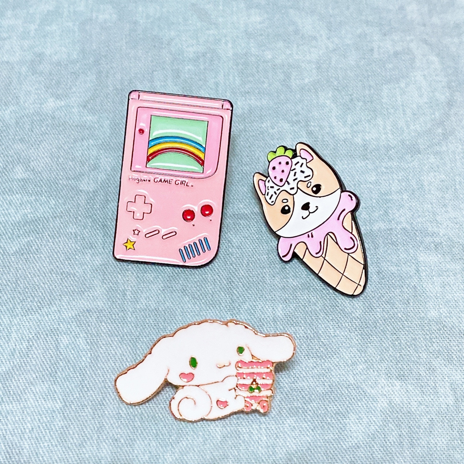 Kawaii Assorted Enamel Pins Set - Etsy Hong Kong