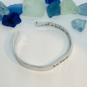 Hand Stamped Aluminum Cuff – Funny Adult Humor Jewelry afbeelding 3