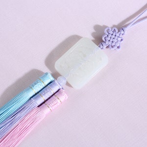 Korean Traditional Decoration Tassel, Norigae, 백옥 노리개