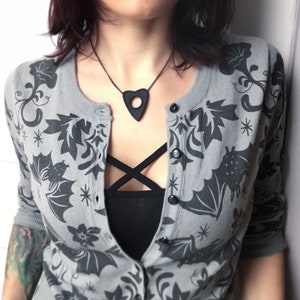 Ouija Planchette Necklace - Matte Black Jewelry - Occult Jewelry - Witchy Necklace - Dark Jewelry - Spirit Board Necklace - Ghost Jewelry