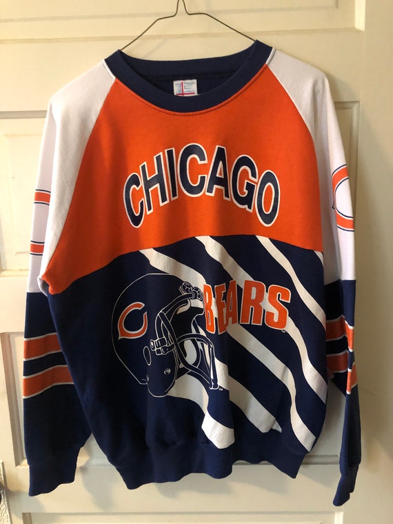 80s Chicago Bears All Over Print Sweatshirt Sweate