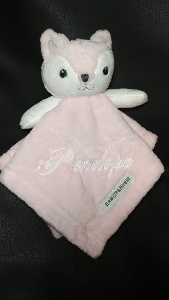 pink fox security blanket