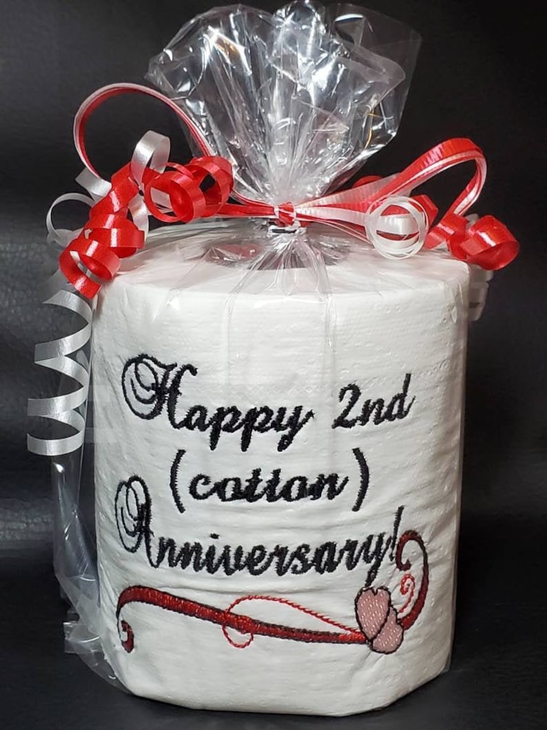 Second Anniversary Traditional Cotton Anniversary Gag Gift Etsy