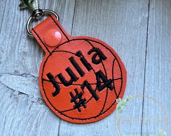 Basketball Kids Bag tag, Key Fob, Backpack Tag, Name Tag, Personalized Name Tag, Sports Bag Tag, Name ke