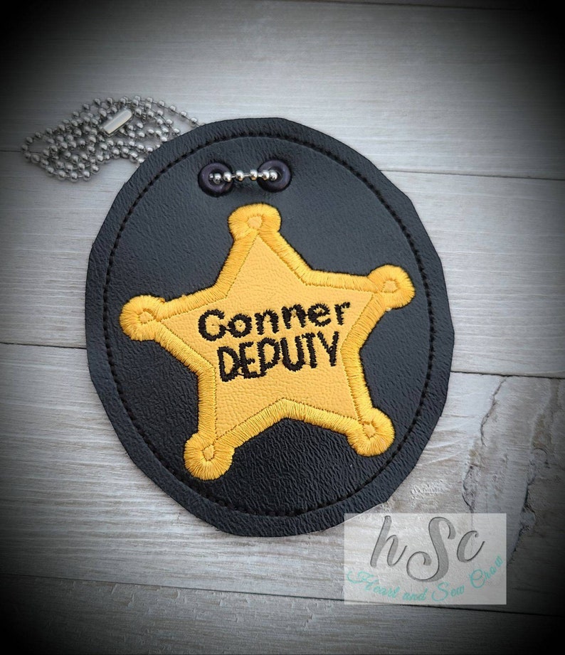 Personalized Junior Police Officer Badge 5 Star Deputy Badge | Etsy