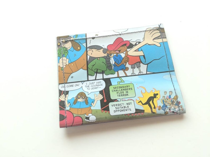 Codename Kids Next Door 2 Pocket Comic Book Upcycled Pocket Wallet