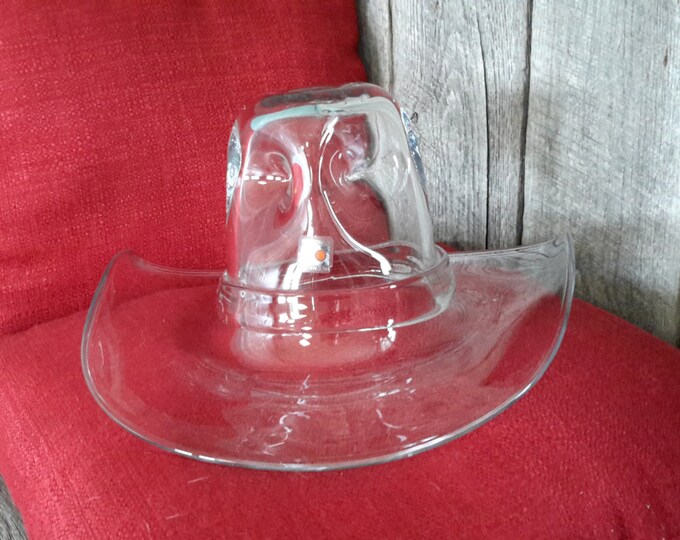 Blenko Glass Cowboy Hat Large - Etsy