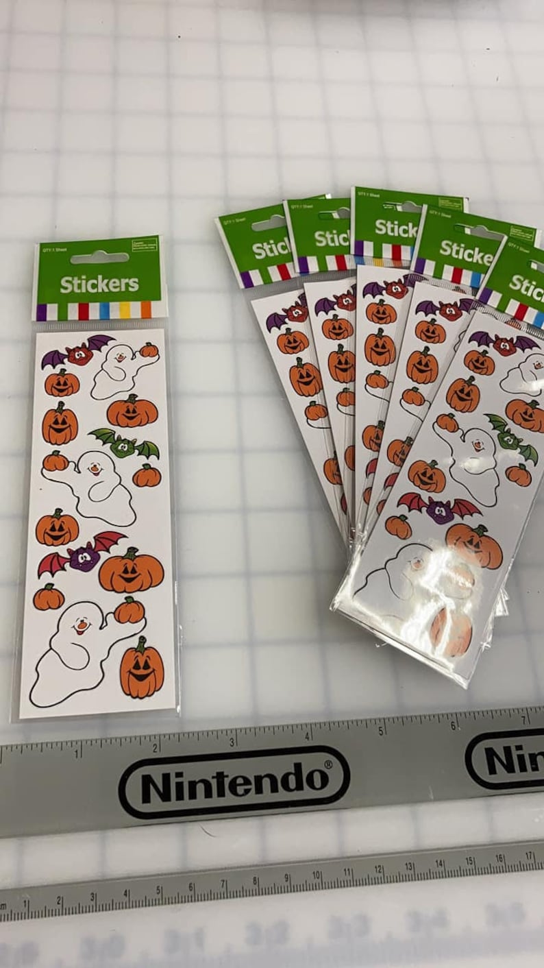 2 NEW Packs Vintage HALLOWEEN Stickers GHOSTS Jack o Lanterns 8 Sheets 2 NEW Packs Vintage HALLOWEEN Stickers GHOSTS Jack o Lanterns 8 Sheets