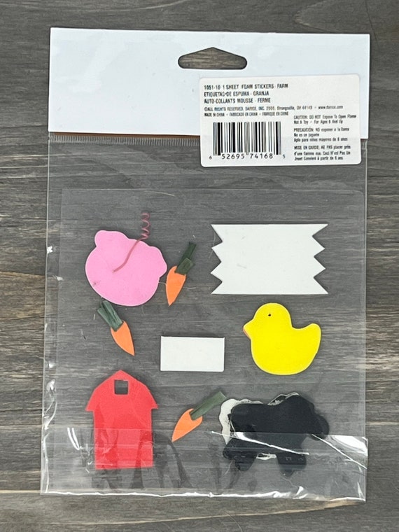 Set of 10 Golden Bear Foam Stickers, Scrapbooking, Kids Crafts