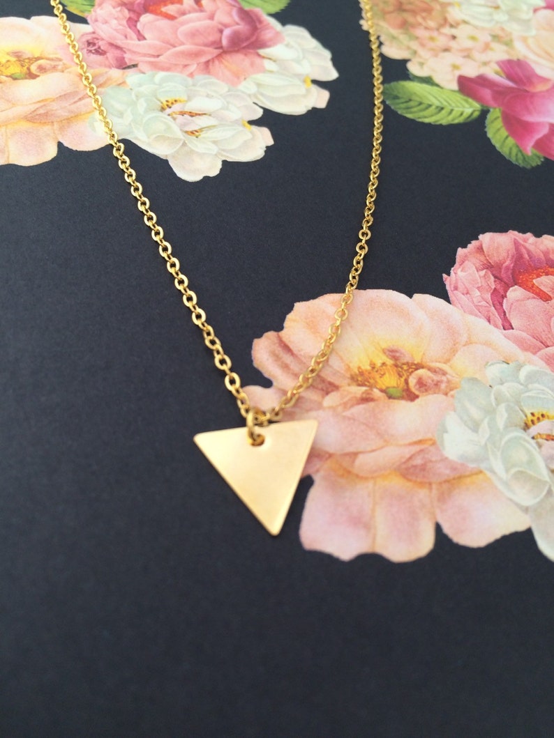 Triangle charm necklace Clearance