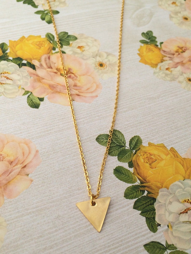 Triangle charm necklace Clearance