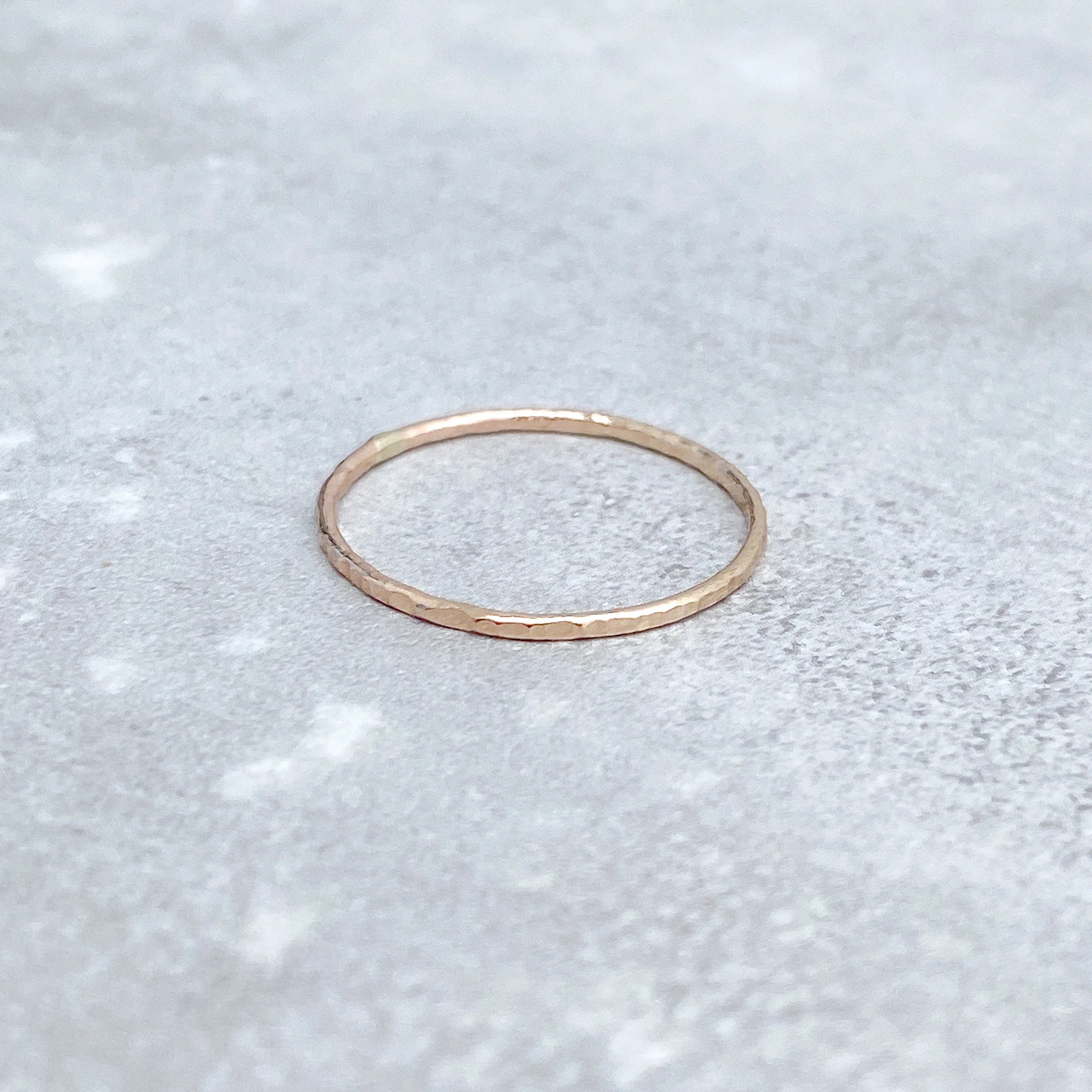 Textured Ring-Classic Gold Ring-Midi Ring-Stack Ring-Skinny Gold Filled Ring-Handmade Hammered Ring-Hammered Ring Band-Ring-Gift-Skinny Ring