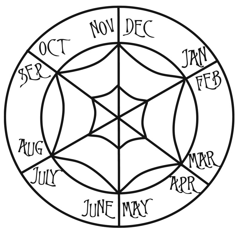 NBC Clock Without Hands and Countdown Words Etsy