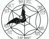 Nightmare Before Christmas Countdown Clock SVG digital download