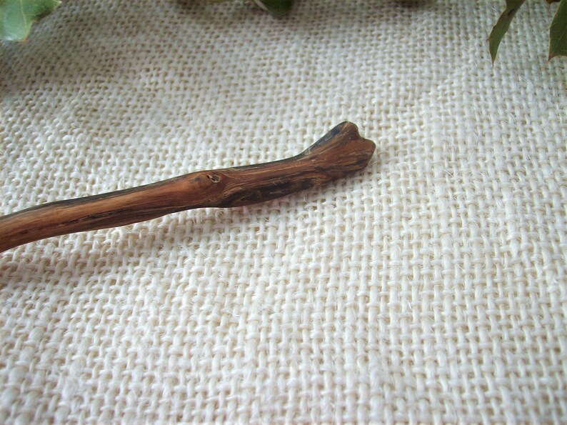 SPALTED OAK Wood Shawl stick Hair Stick Hair Pin Shawl Pin Hand carved.