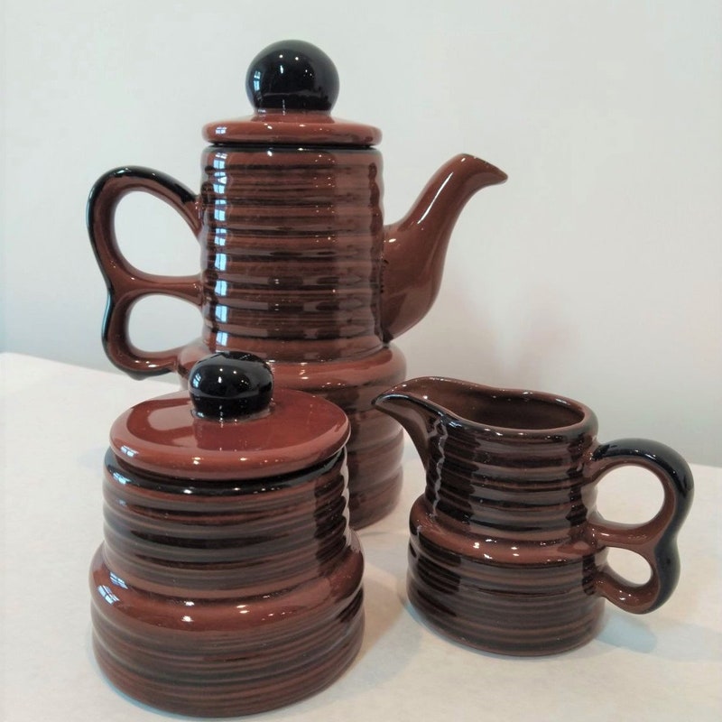 Stoneware Tea Set - Etsy