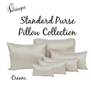 Cream Luxury Purse Shaper Pillows, Maintain Handbags Shape, Luxury Handbag Storage, Handbag Cushion Fillers, Protect Designer Purse