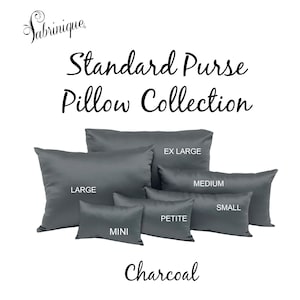 Charcoal Purse Shaper Pillows, Handbag Cushion Shapers, Luxury Handbag Storage, Travel Essentials, Luxury Closet Care, Plush Bag Insert