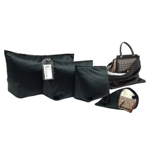 Bolsos con fuelle para bolsos, bolsos con cordón personalizados, almacenamiento de bolsos de lujo, bolsas de accesorios para viajes, protección de armario