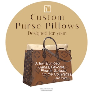Purse Insert Pillows for LV Handbags, Shaper Forms for Purse Storage, LV Artsy / On the Go, Prevent Luxury Bag Creases