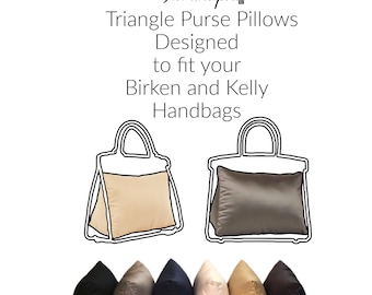 Fabrinique's Triangular Shaped Purse Pillow Stuffers|Designed for Your Birkin, Kelly, and Any Triangular Handbags | Prevent Creasing