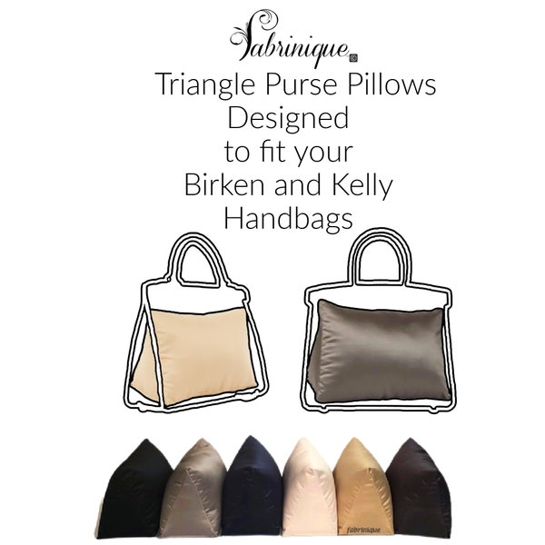 Fabrinique's Triangular Shaped Purse Pillow Stuffers  |Designed forYour Birkin, Kelly, and any Triangular Handbags | Prevent Creasing|