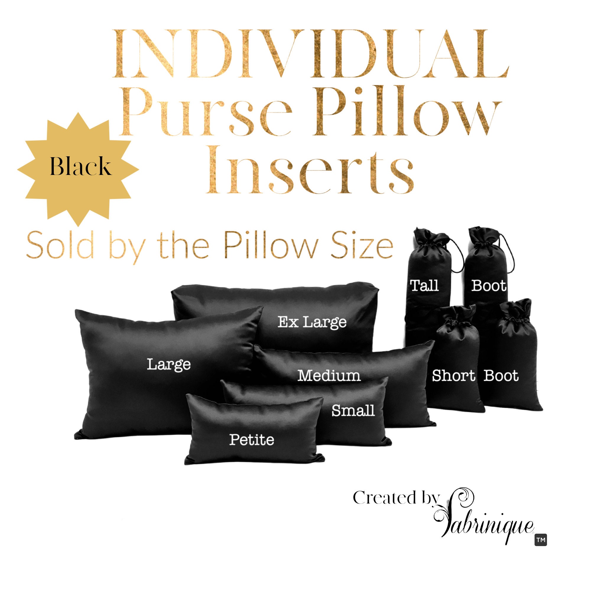 standard pillow form sizes