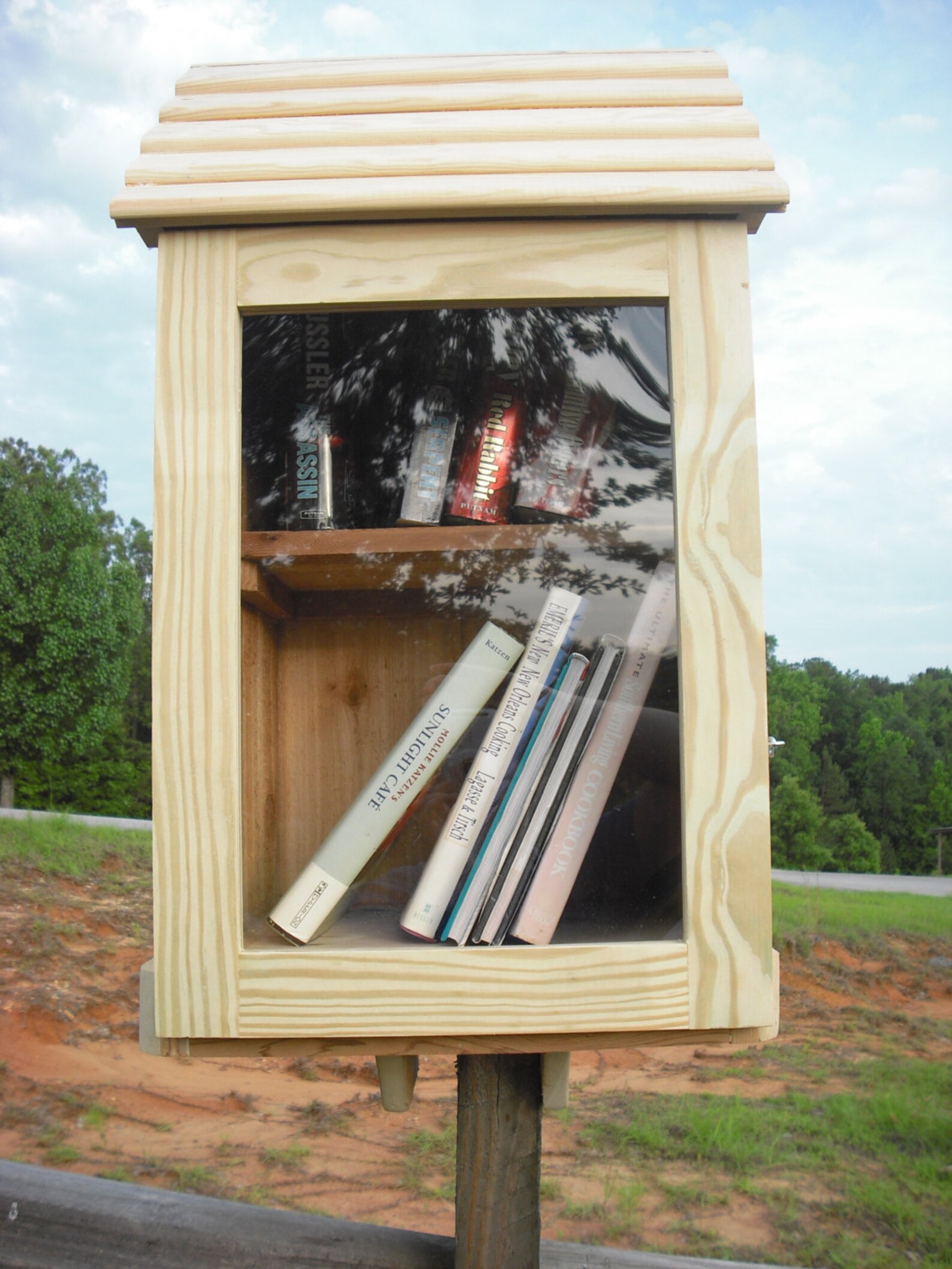 Unfinished Library book exchange box 2SHELF FREE SHIPPING Etsy