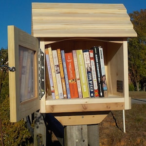 Assembled Lending Library, Spruce & Cedar, Neighborhood Book Exchange, With Mount