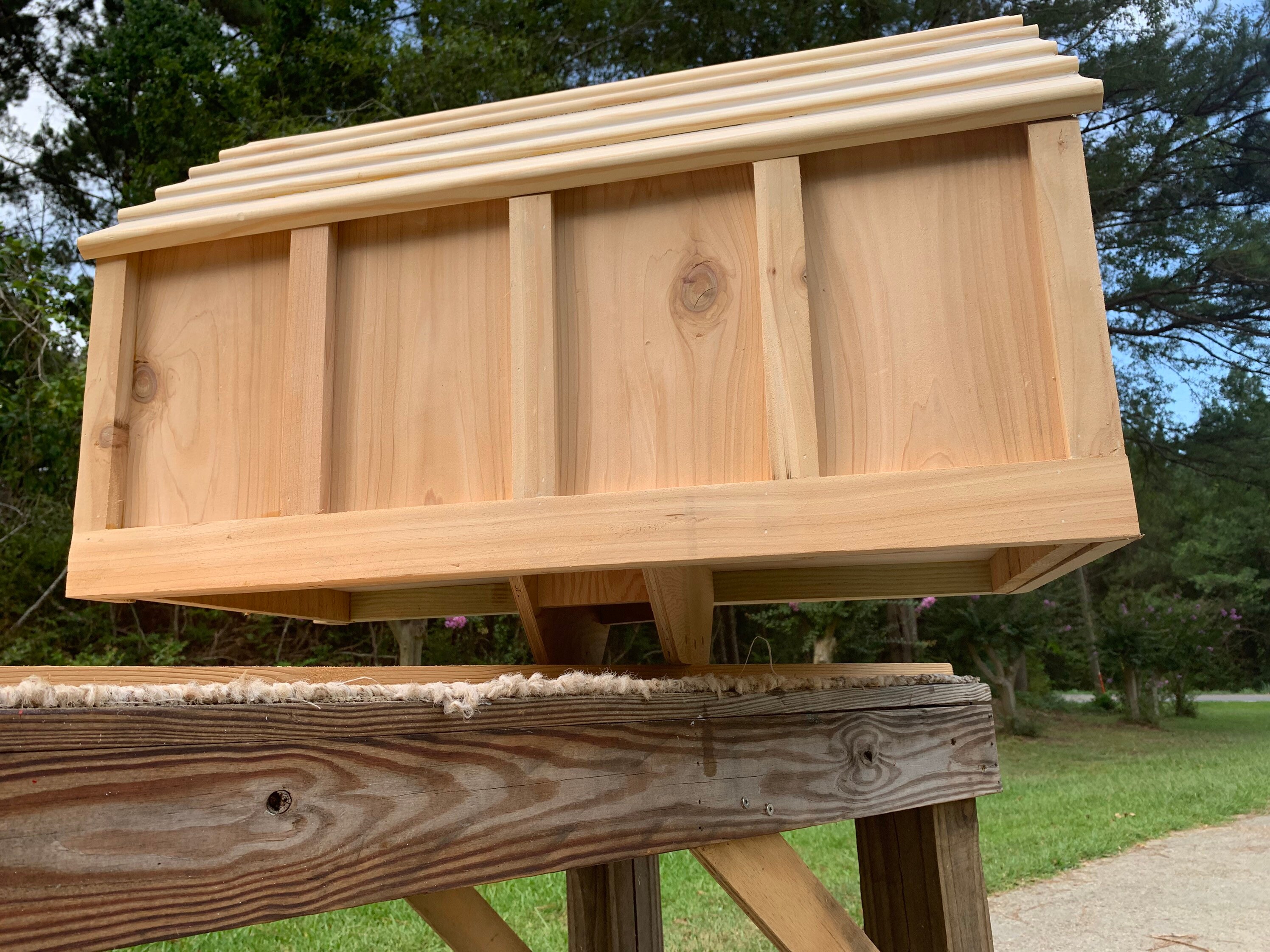 Library Post Hardware Unfinished Cedar Book Exchange Library, Weather Resistant, Double Door ...
