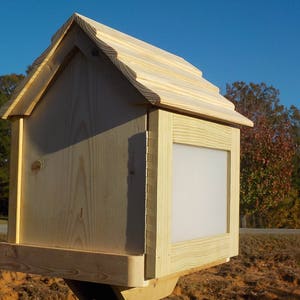 Little Darling library,  Lending book exchange box, 22x17x15, FREE Shipping, BEST VALUE,  fully assembled, post mount, must be painted