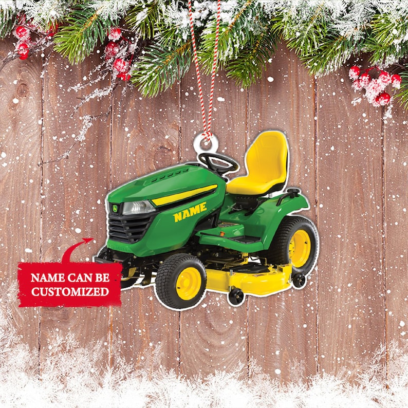 Personalized Lawn Mowers Christmas Tree Ornament Riding Etsy