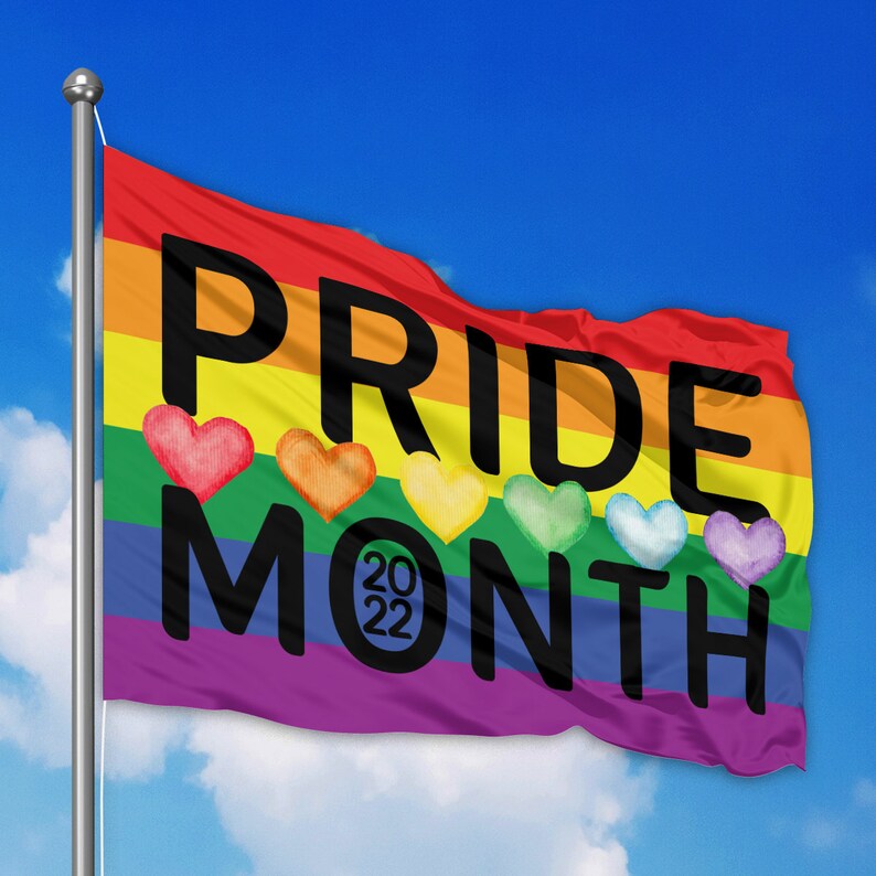 LGBT Happy Pride Month Flag LGBT Pride Month 2022 Flag LGBT Etsy