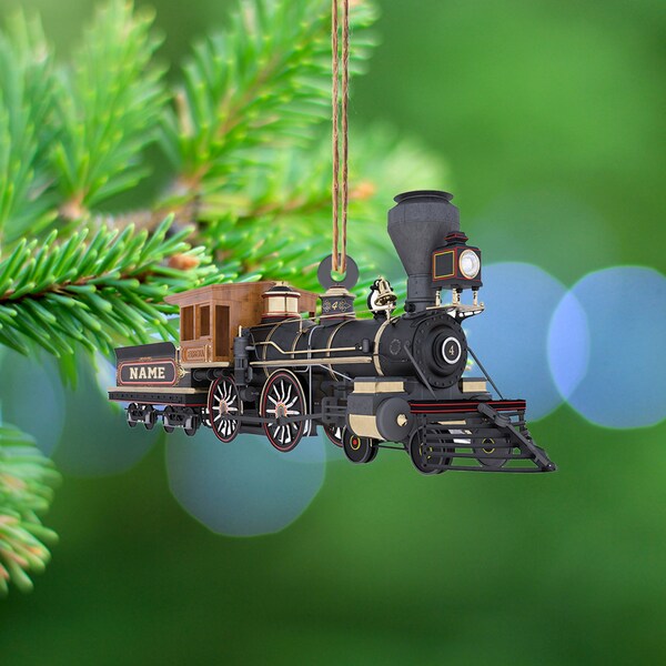 Lego train christmas ornament