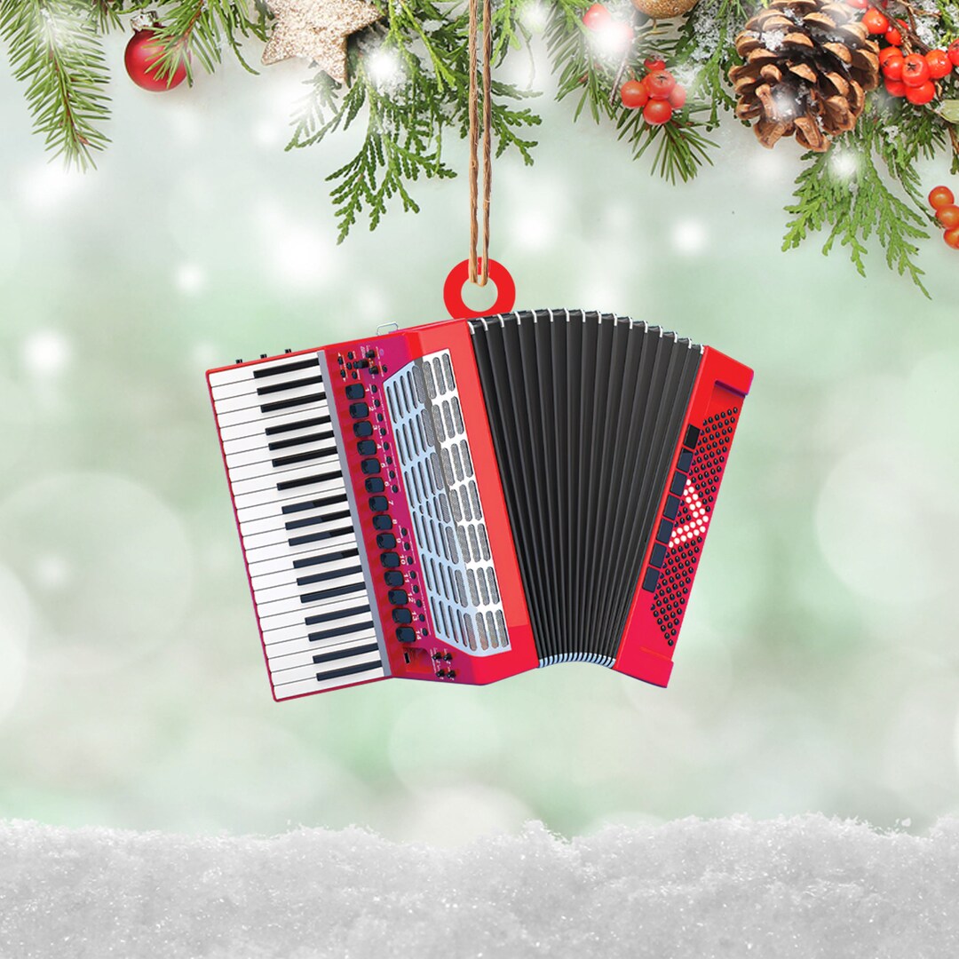 Accordion Christmas Ornament 
