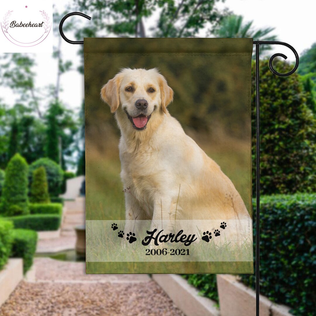 Personalized Dog Memorial Garden Flag Pet Memorial Gifts in Etsy