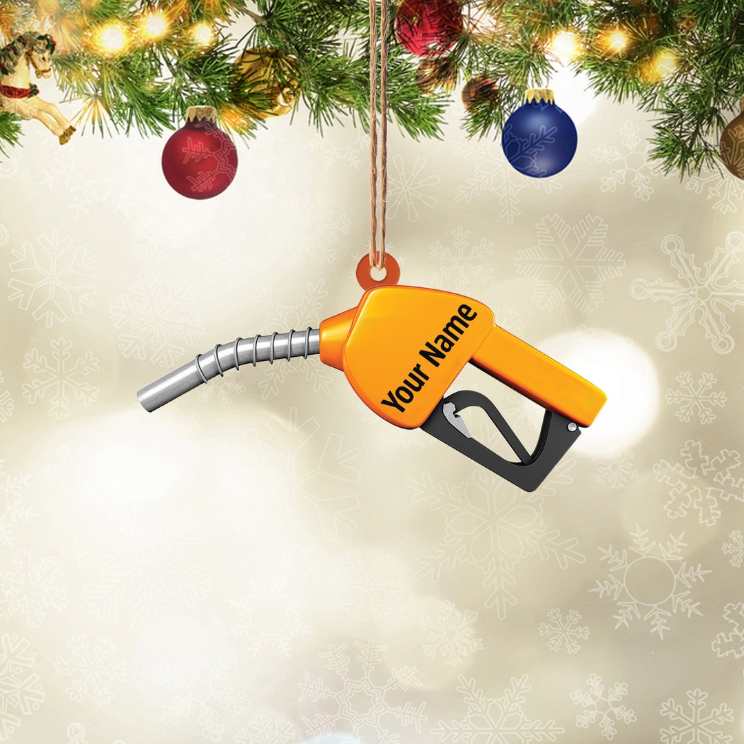 Gas Pump Christmas Ornament Funny Gas Pump Ornament Fuel Etsy