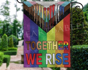 Together We Rise Black Lives Matter Native American Garden Welcome Flag Together We Rise Black Lives Matter Native American Garden Welcome Flag