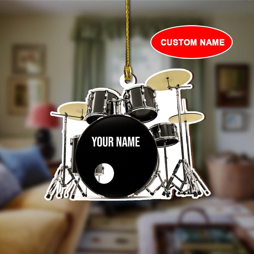 Drum Set Christmas Ornament Drum Set Ornament Gift Drum Set Etsy