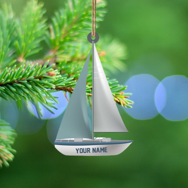 Sailboat Ornament Etsy