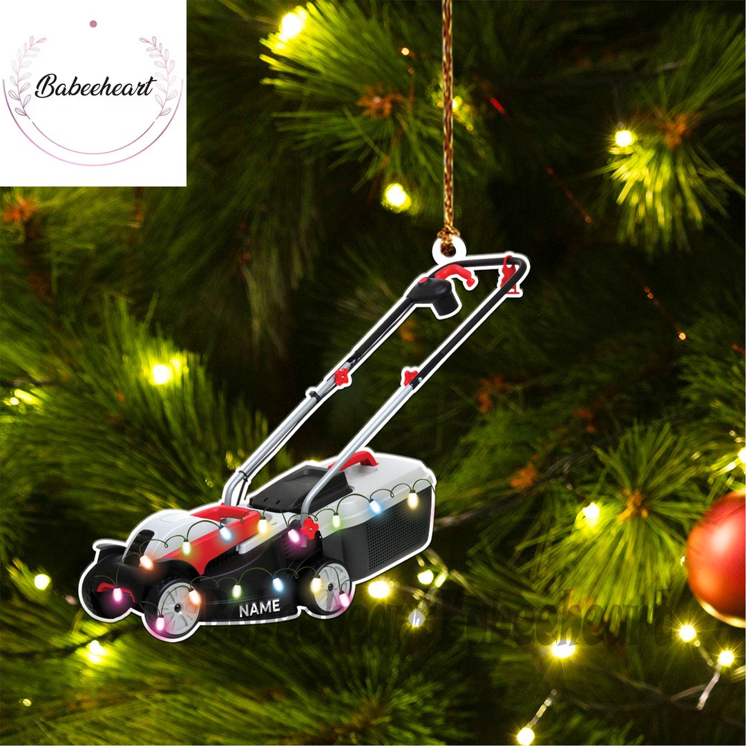 Lawn Mower Christmas Ornament 